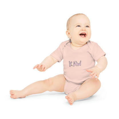 .K.A.W. Pink Logo Baby Bodysuit