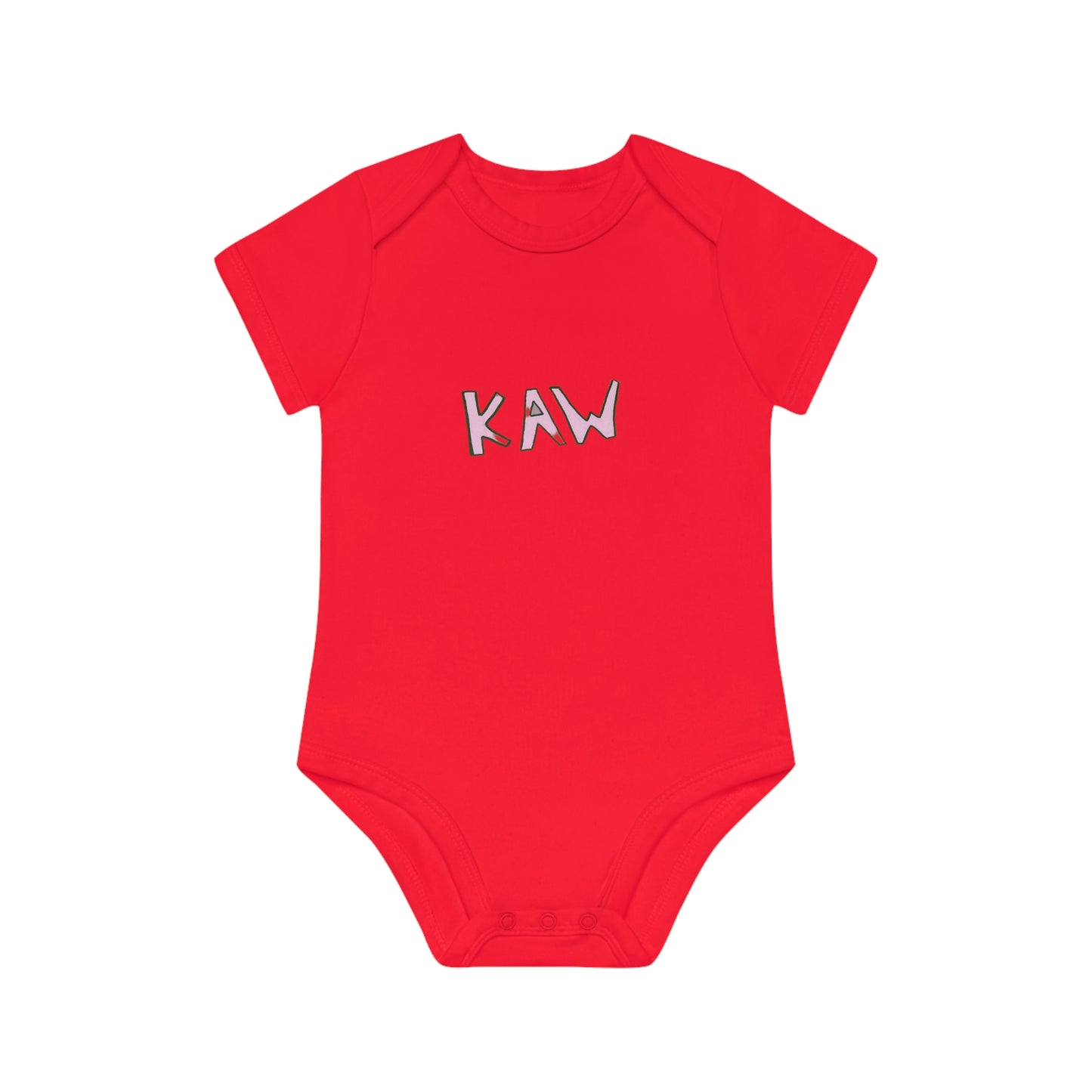 .K.A.W. Pink Logo Baby Bodysuit