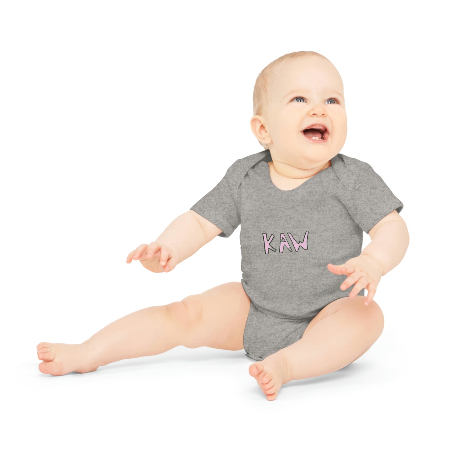 .K.A.W. Pink Logo Baby Bodysuit