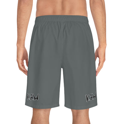 K.A.W. Men's Board Shorts Grey/Black