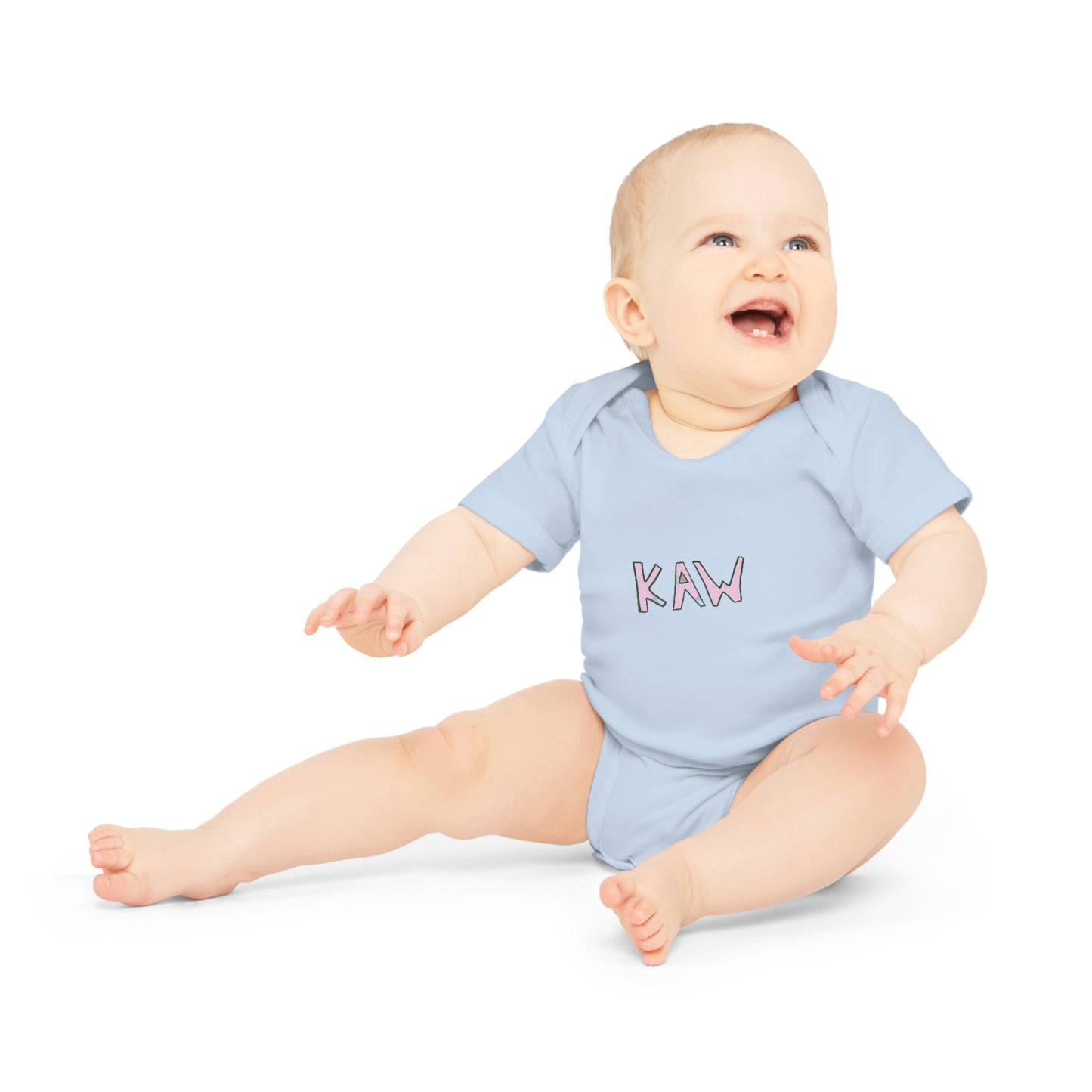 .K.A.W. Pink Logo Baby Bodysuit