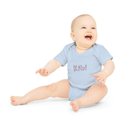 .K.A.W. Pink Logo Baby Bodysuit