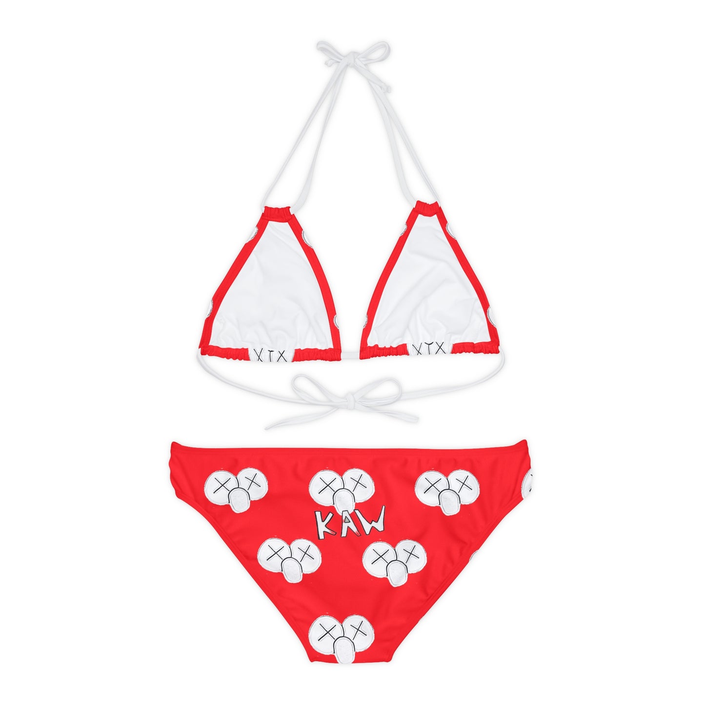 K.A.W. Strappy Bikini Set Red