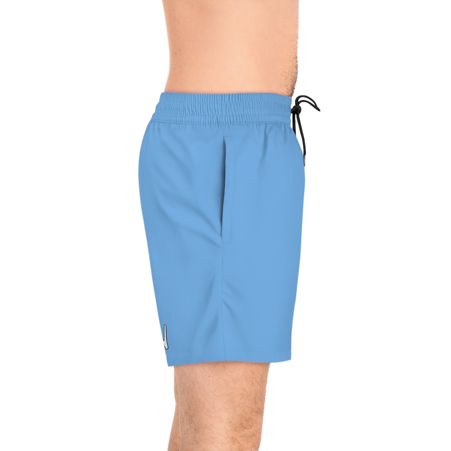 K.A.W. Men's Mid-Length Swim Shorts Blue/White