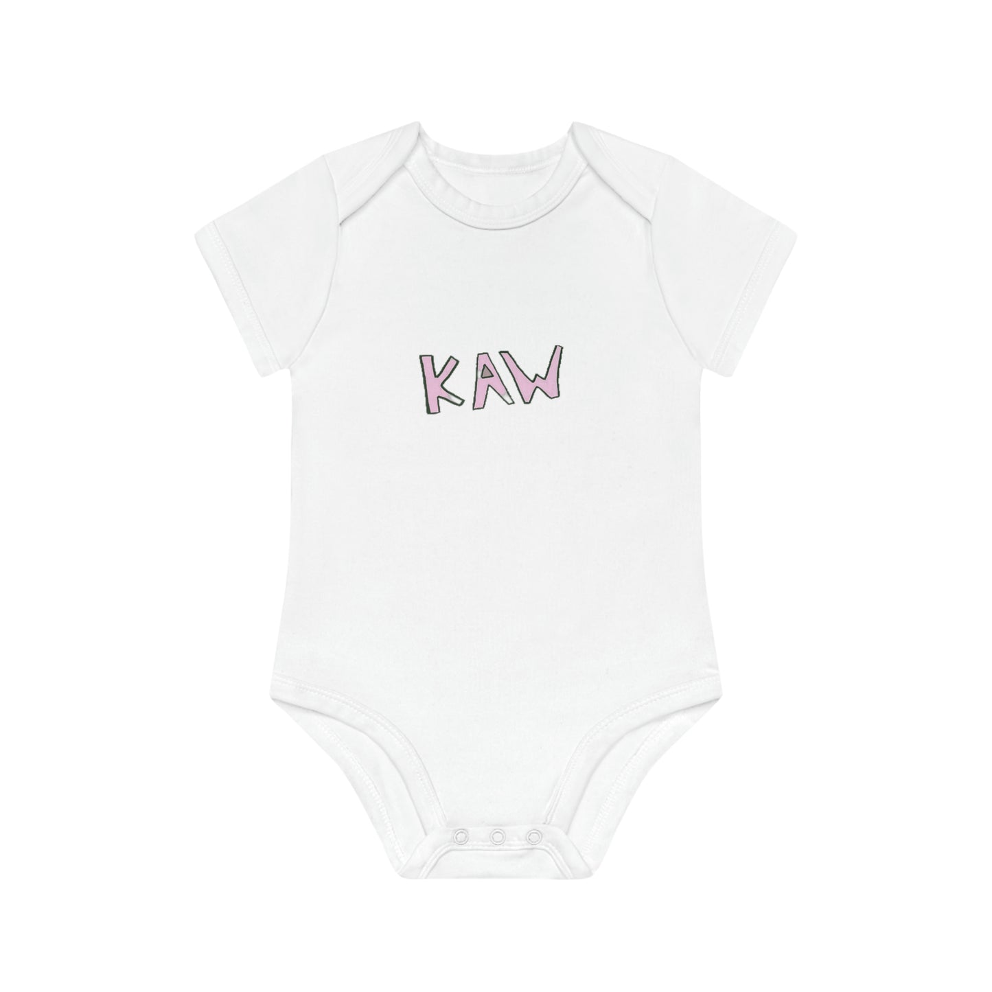 .K.A.W. Pink Logo Baby Bodysuit