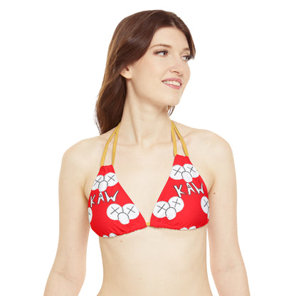 K.A.W. Strappy Bikini Set Red