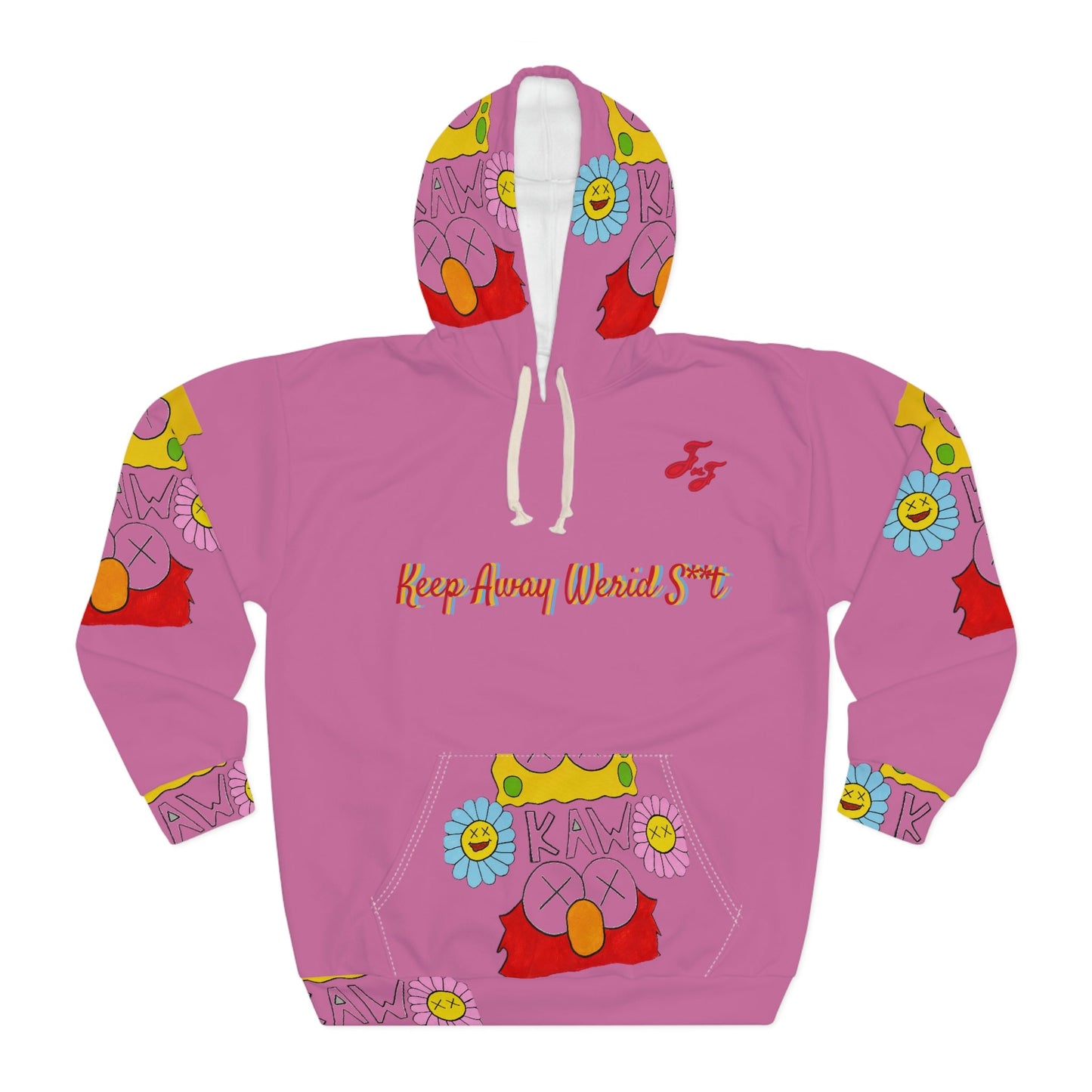 የተሸጠ .KAW Ghost Pink Hoodie