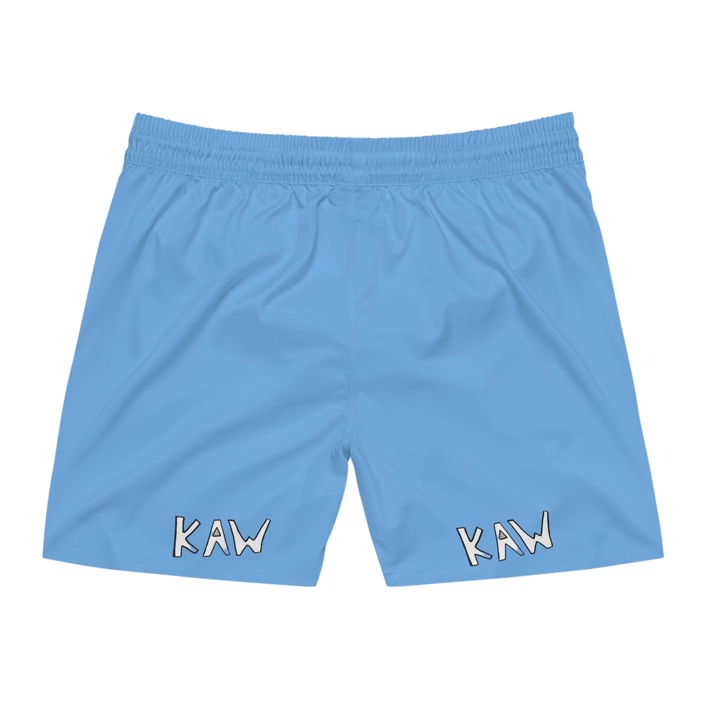 K.A.W. Men's Mid-Length Swim Shorts Blue/White